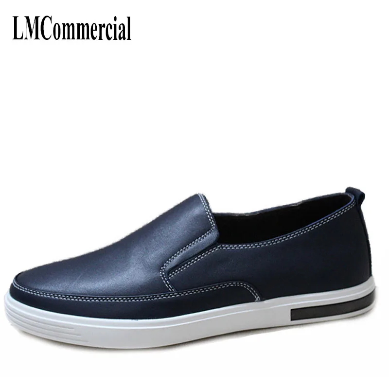 

new men's casual shoes leather shoes breathable round Korean male tide of foreign trade spring and autumn cowhide Business