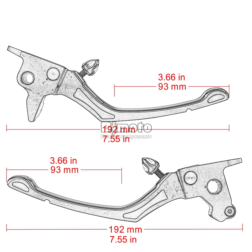 BJMOTO мотоцикла с ЧПУ Регулируемые тормозные рычаги сцепления для Harley Touring Street Glide Special FLHXS FLHX FLHTK FLHTCU