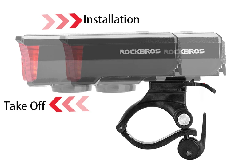 Clearance ROCKBROS Solar USB Charging Bike Bicycle Headlights IPX4 Waterproof 2 in 1 Bike Bell Light Sensing Smart Switch Bike Accessories 11