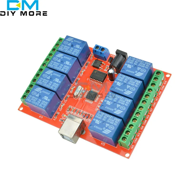 

12V USB Relay 8 Channel Programmable Computer Control For Smart Home S