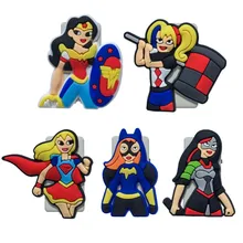 5 шт. ПВХ мультфильм бумажные зажимы DC супер герой девушки книжные концы Офисные и Школьные Аксессуары проводящие для сбора Связки классификация