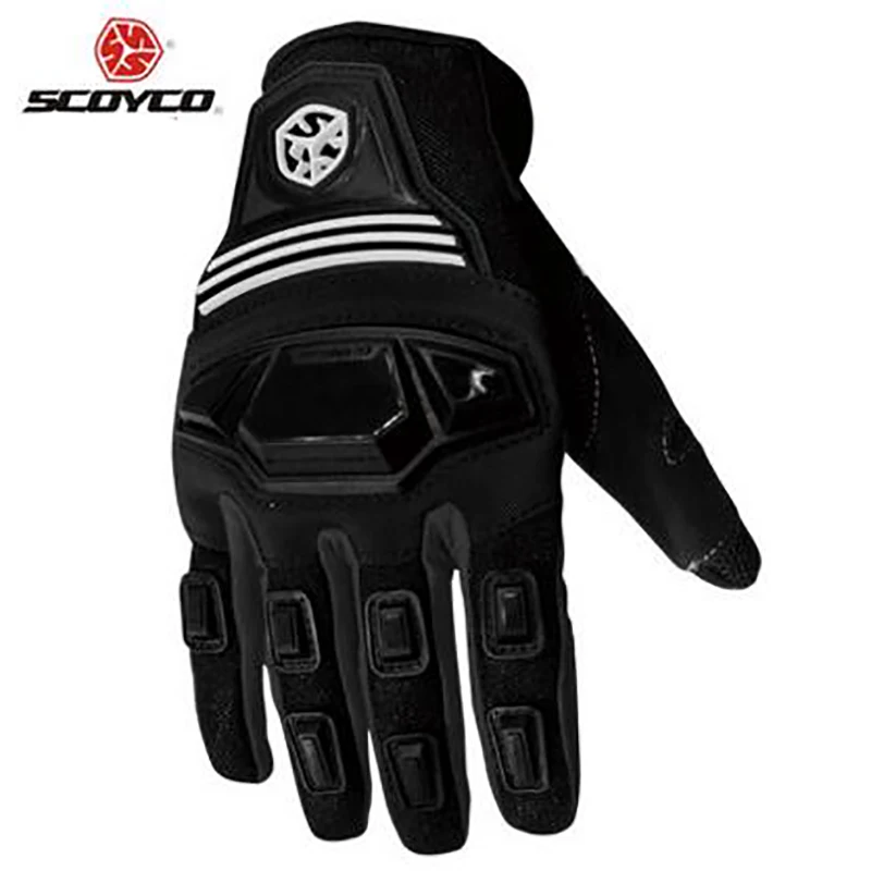 Scoyco мотоциклетные перчатки на полный палец MC24 Guantes мото резиновые оболочки гоночные перчатки летние велосипедные перчатки