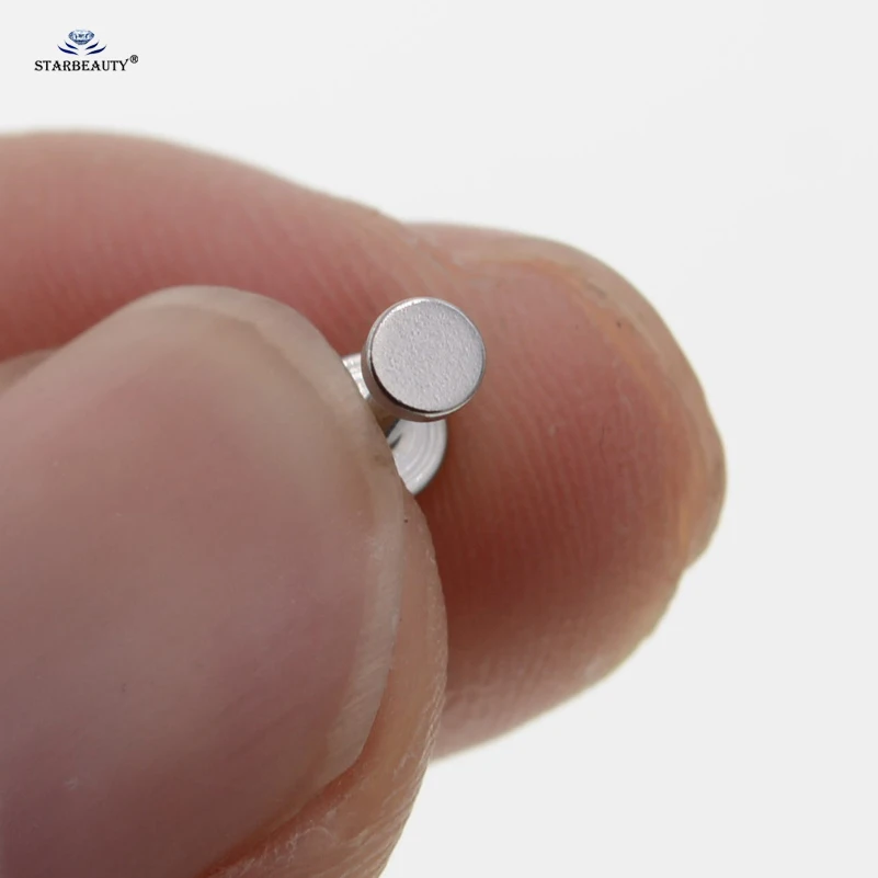 Round Disc Nose Piercing Helix Piercing Nariz Tragus Labret Stud Lip Nose Ring Cartilage Earrings Pircing Jewelry 2Pcs 1.2x6/8mm nose rings piercing jewelry nose studs body piercing earrings ear piercing jewelry ear studs metal jewelry body jewelry body piercing jewelry