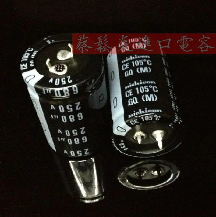 30pcs Japan imported nichicon 250v680uf 30X45 GQ electrolytic capacitor