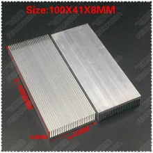 1 шт. 100x41x8 мм алюминиевый радиатор теплоотвода для компьютера светодиодный усилитель IC транзистор компьютерный радиатор памяти