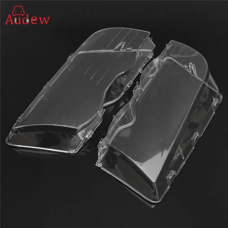 2Pcs Transparent Car Housing Headlight Lens Shell Cover font b Lamp b font Assembly For BMW