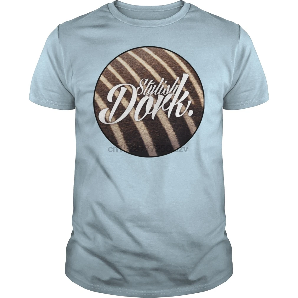 Стильная мужская футболка с коротким рукавом Dork Crewneck крутая женская топы |