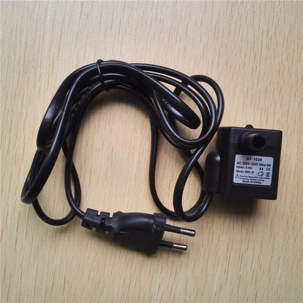 

AC110V-220V 3W Ultra-quiet US/EU Plug Submersible Water Pump Aquarium Fountain Air Fish Pond Tank