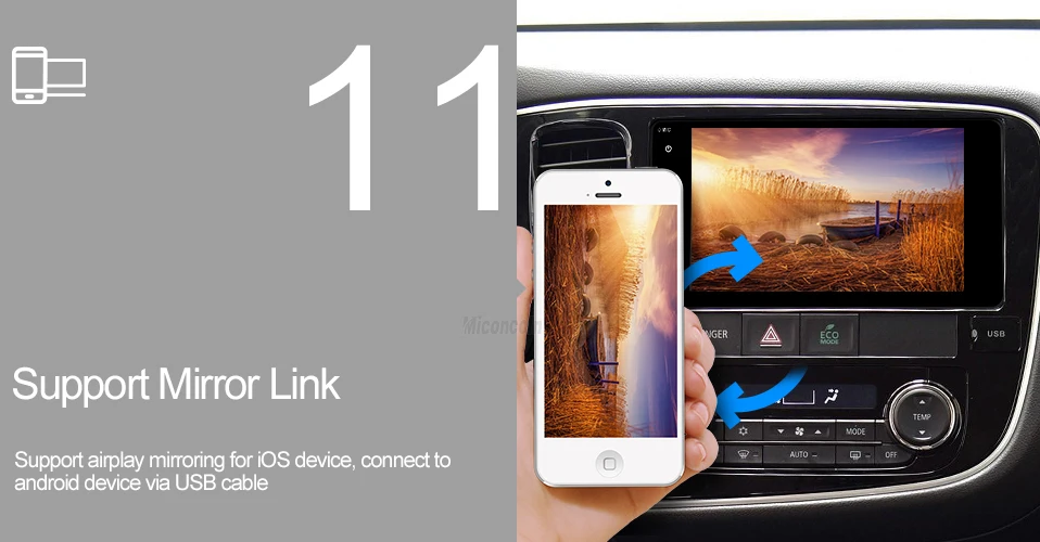 Perfect COLD7060 Android 8.1 2G+32G 8 core car dvd radio video gps navigation for Mitsubishi outlander lancer asx 2012 2013 2014 12
