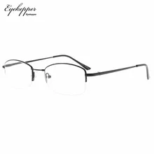 R1711 очки с полуободком женские очки для чтения с памятью титановый мост дамские Ридеры