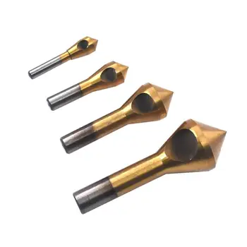 

4Pcs/Set Durable High Speed Steel Chamfer Countersink Deburring Drill Bits Tool