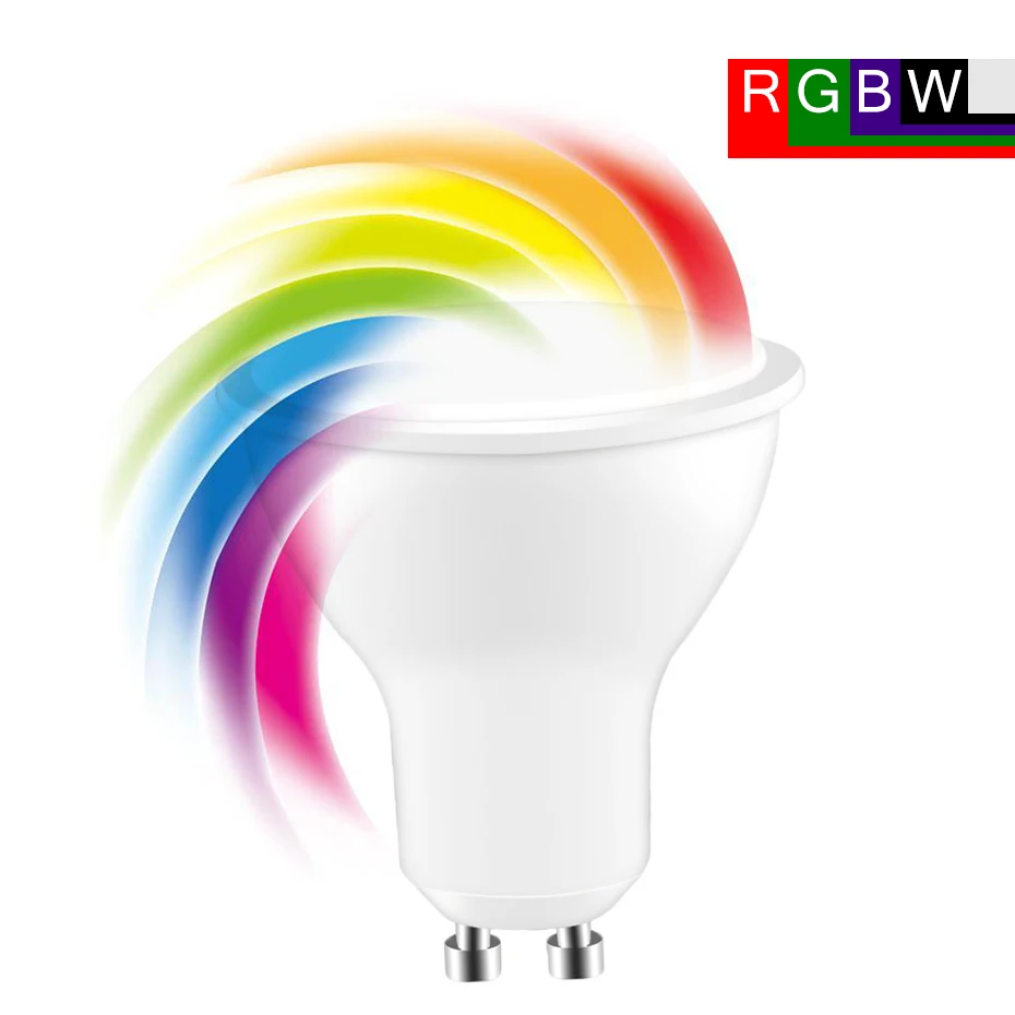 

GU10 LED RGB Bulb Lamp 8W RGBW RGBWW Bombillas Led GU10 RGB Lamp Smart Light Magic Dimmable Changeable Spotlight+Memory Function