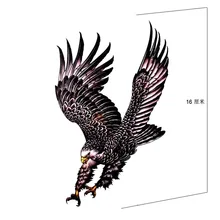 Large Eagle tattoo Sticker Arm Sex temporary tattoo Stickers for Man Waterproof Sticker tattoo Body Art