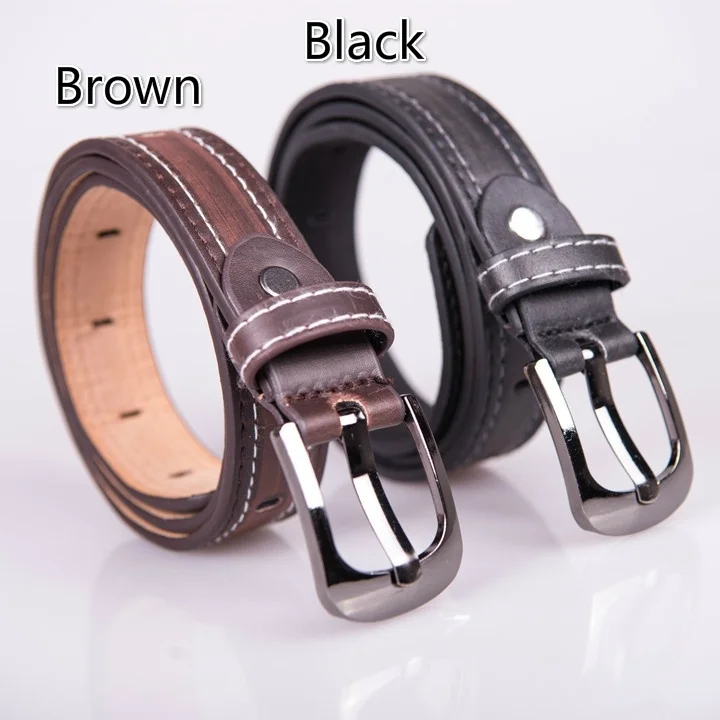 

High Grade Children Leather Waist Belts Boys Students Jeans Leather Belt Strap Pin Buckle Teens Children Kids Hole Belt