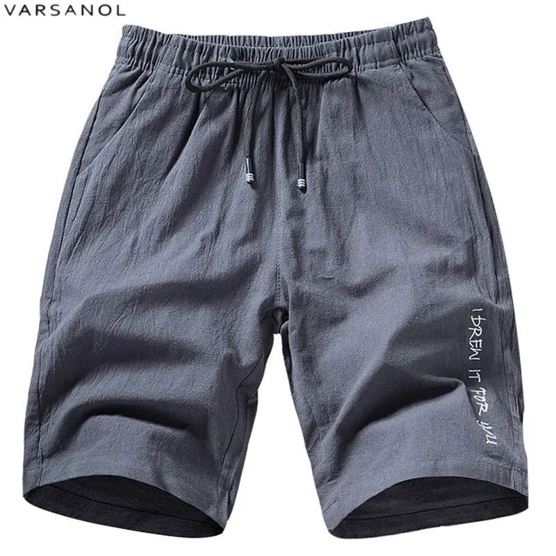 Varsanol Brand Casual Cotton Shorts For Men Summer Men's Shorts Elastic