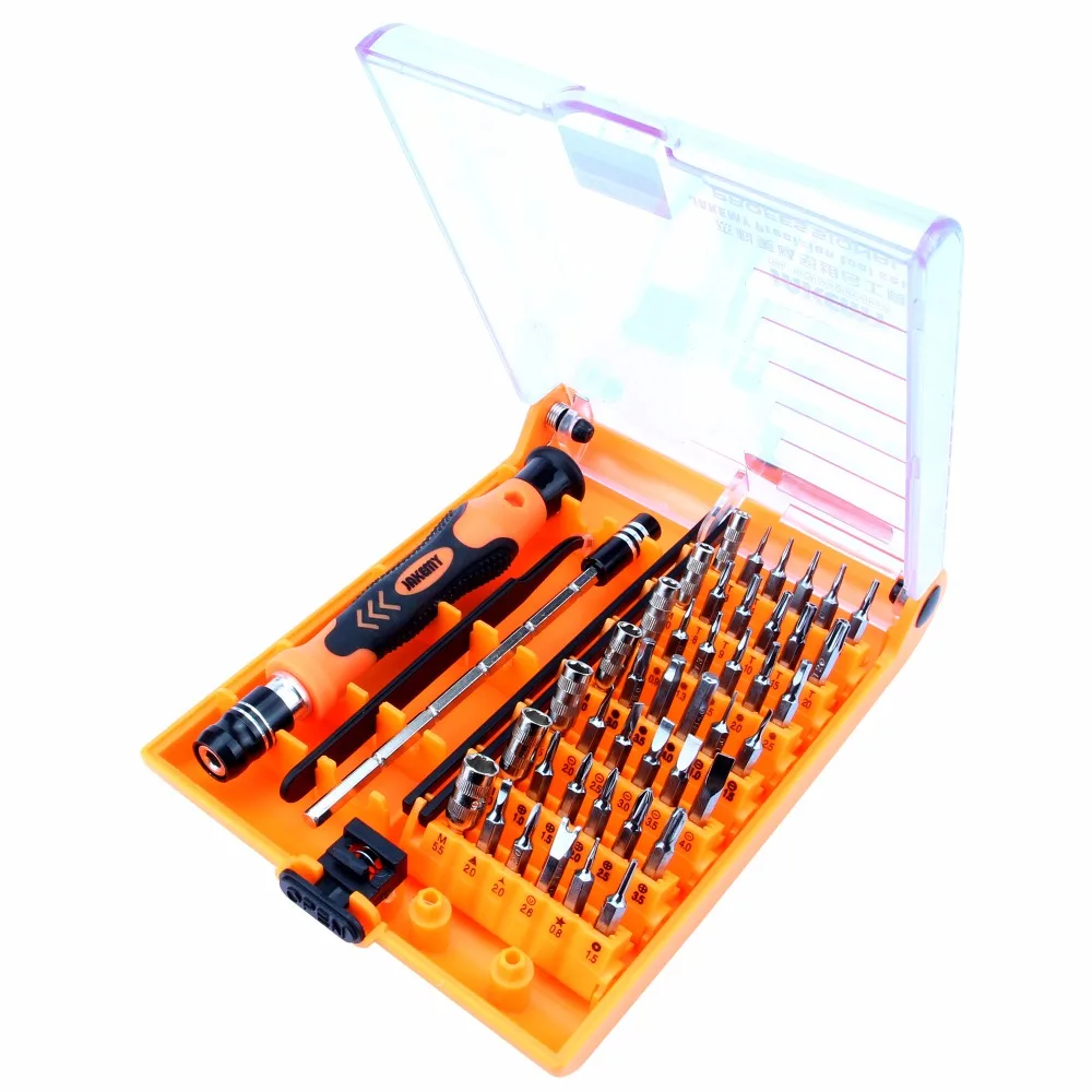 JAKEMY 45 in 1 Precision Screwdriver Set with Torx Bit Tweezers Extension Bar Repair Mobile Phone Repair Disassembly Tool Set JAKEMY 45 in 1 Precision Screwdriver Set with Torx Bit Tweezers Extension Bar Repair Mobile Phone Repair Disassembly Tool Set