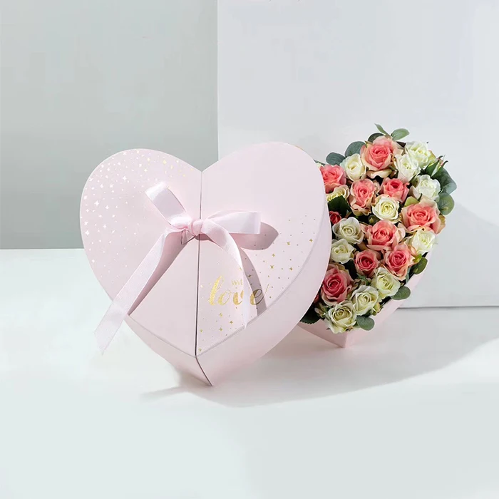Европейский цветок в форме сердца коробка Роза мыльница День Святого Валентина День рождения Подарочная коробка