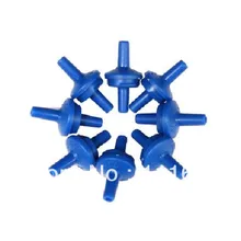 50 шт. синие пластиковые обратные проверочные клапаны для аквариума воздушный насос, использование для аквариума/аквариума