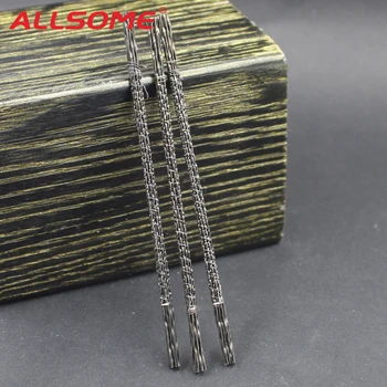 

ALLSOME 48pcs 130mm Spiral Scroll Saw Blades for Hand Fret Coping Saw HT2518-2525