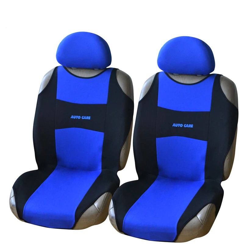 2PCS Front Car Seat Covers With Headrest Universal Fit T Shirt Style