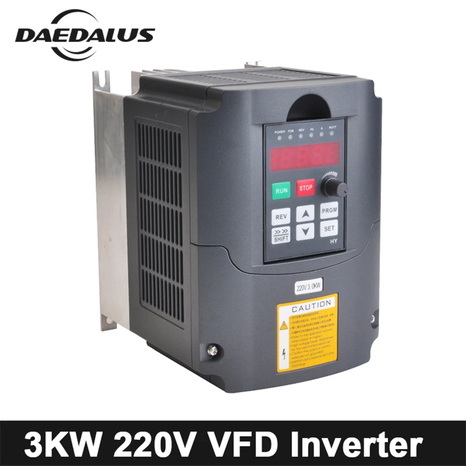 

3kw Inverter VFD Variable Frequency Driver 220V Frequency Converter Output Phase 3phase Speed Control For CNC Engraver Machine