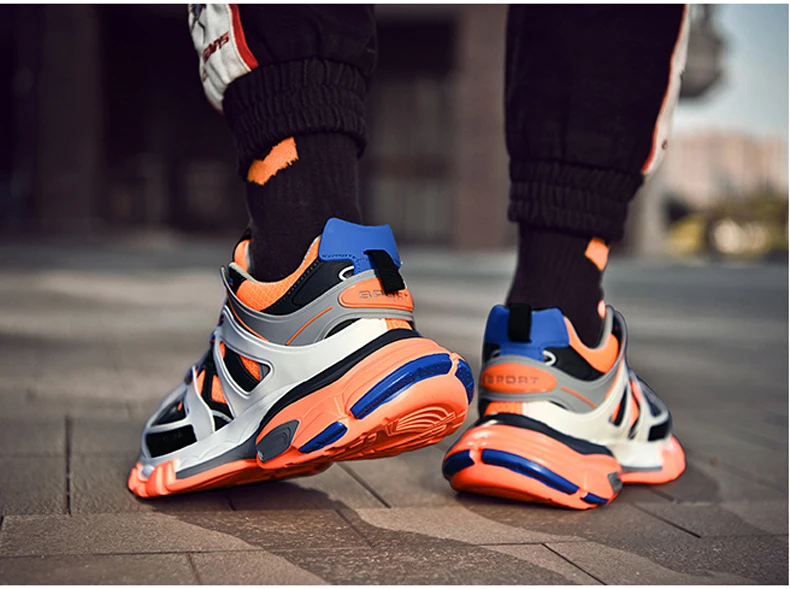Mens Casual Shoes Chunky Sneaker Platform Trainers Sneakers Men Casual Shoes Mens High Shoes Men Sneakers Mesh Footwear 2019 New (19)