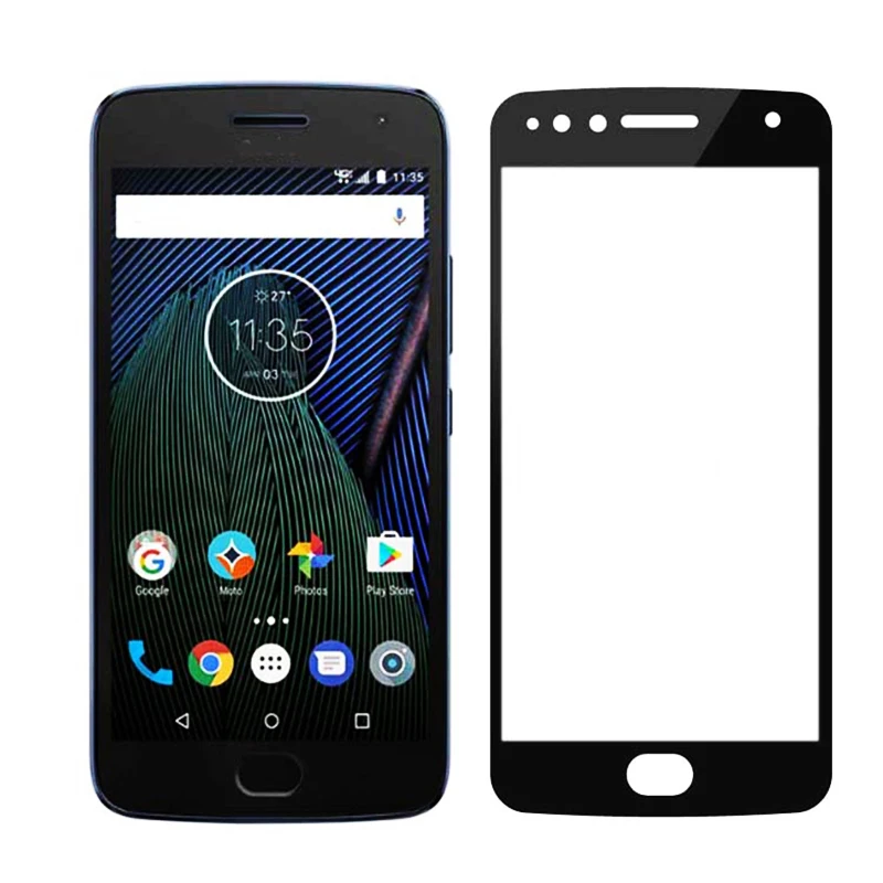 9H полное покрытие протектор экрана для Moto P30Note/P30Play G5 Plus E5 G6 Play стекло высокой