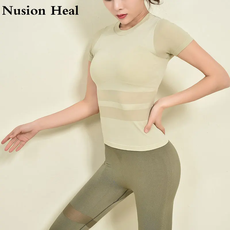 

Women Yoga Shirts Sexy Sports Top Style Fitness Crop Top Solid Running Shirt Sport Gym Clothes Tank Tops Sportswear For Workout