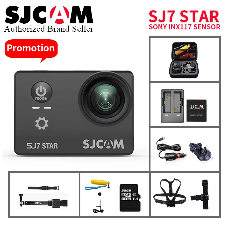 

Original SJCAM SJ7 Star Ultra HD 4K yi Action Camera 2''Touch Screen Remote control go Waterproof pro video camara vs sj8 pro