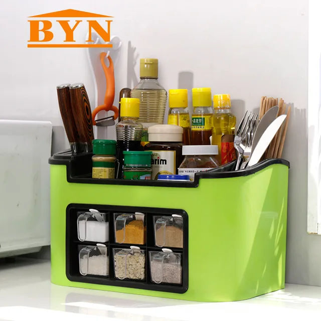 Byn Plastic Kitchen E Rack Multifunctional Tableware Storage Byn Plastic Kitchen E Rack Multifunctional Tableware Storage Container Bottom Slideproof Drawer Organizer Dq9079