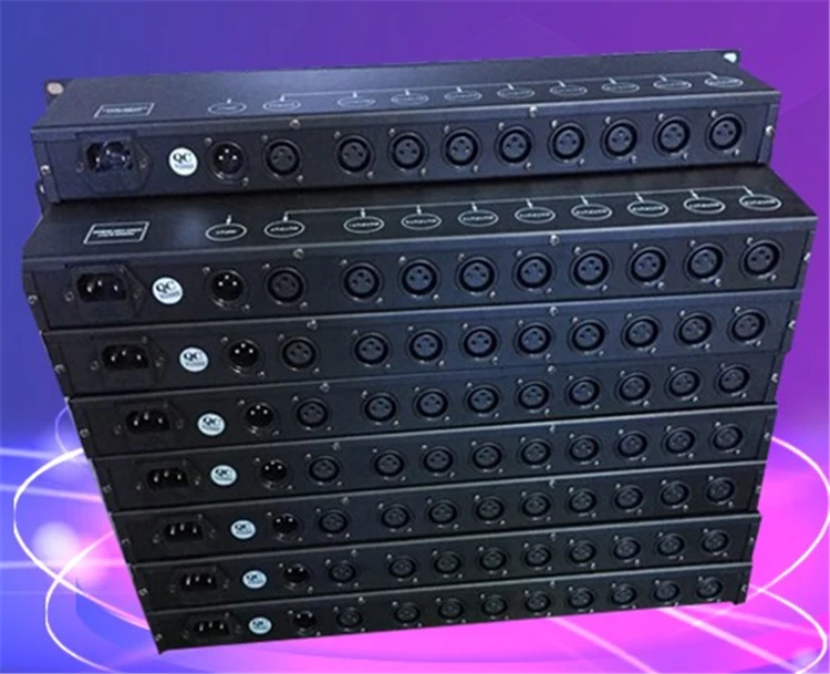 

Hot sale 8 way DMX512 signal amplifier stage light DMX512 amplifier DMX signal distributor stage lighting