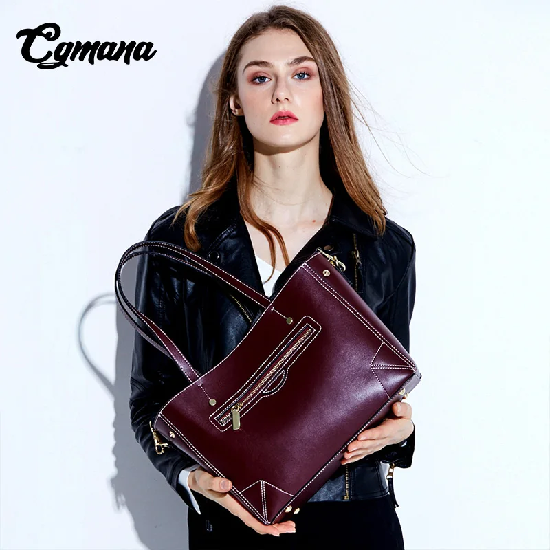 

Women Genuine Leather Handbags 2018 New High Quality Handbag Luxury Handbags Women Bags Designer Women's Large-Capacity Handbag