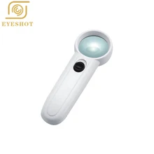 EYESHOT мини 15X35 мм многофункциональная Лупа Портативный Карманный ручной стеклянный лупу увеличительный инструмент с 2 светодиодный светильник лампа