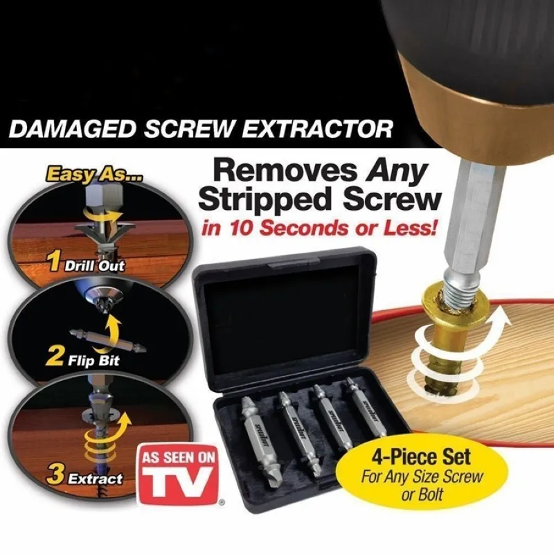 

New 4pcs/ Set Multi Screwdriver Tool Set 2015 Hand Tools Toolbox Brand Gator Grip Herramientas Extractor Torx Screwdriver Kit