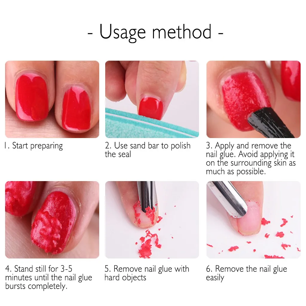 1 бутылка Гель-лак для ногтей Burst Magic Remover Гель-удалитель Magic Nail 8 мл удаляет Гель-лак легко быстро