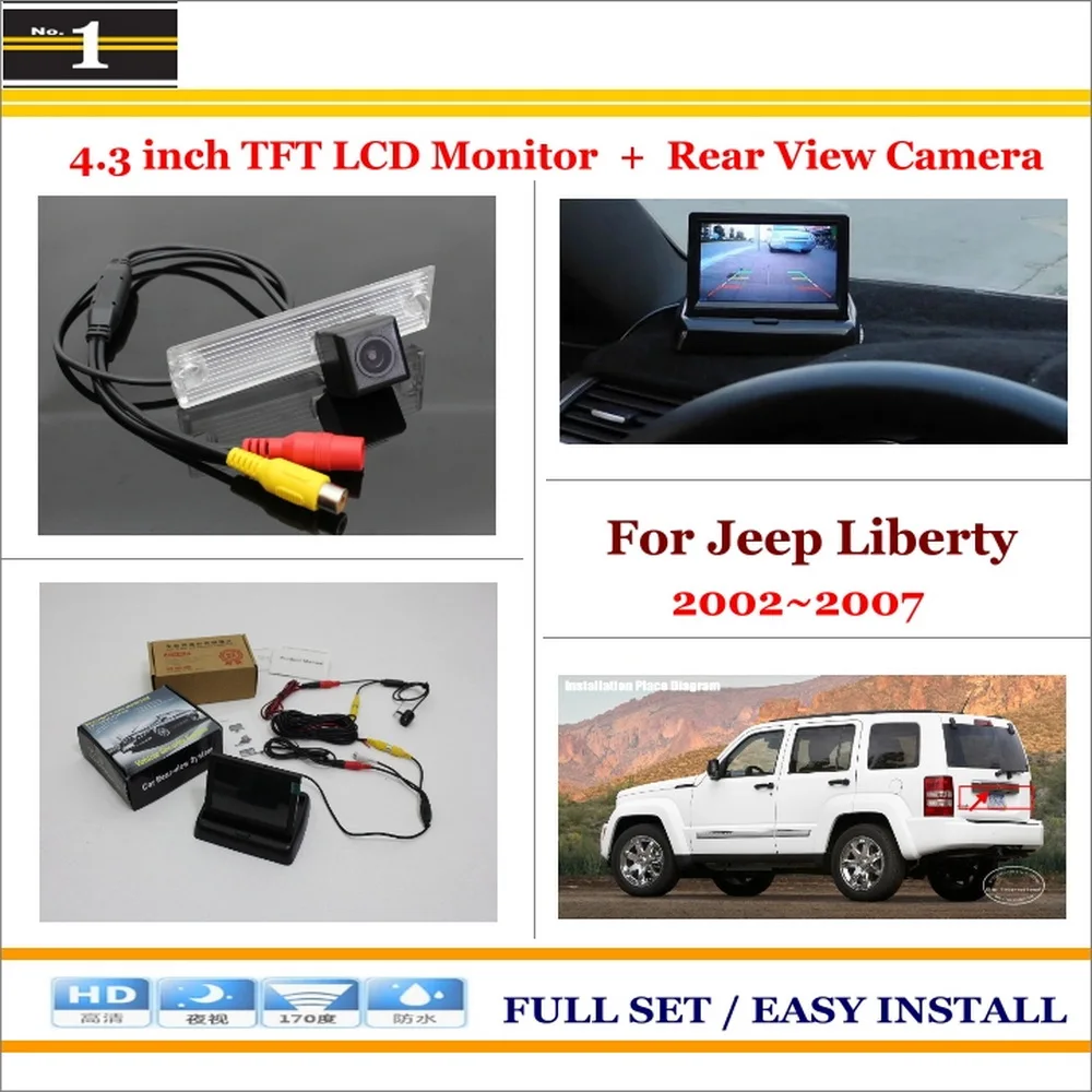 

Auto Back UP Reverse Camera + 4.3" Color LCD Monitor = 2 in 1 Rearview Parking System - For Jeep Liberty 2002~2007