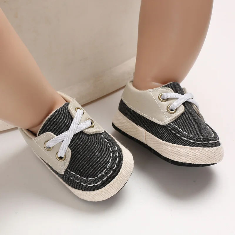 Spring Autumn Toddler First Walker Baby Shoes Boy Girl Soft Sole Crib Laces Sneaker Prewalker Sapatos lace-up kawaii shoes