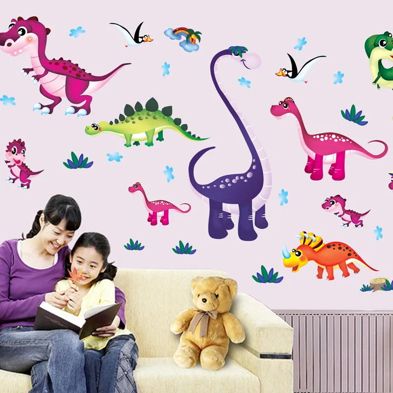 Динозавр наклейки на стену детская комната Домашний декор динозавр виниловая Детская комната Наклейка детский Декор