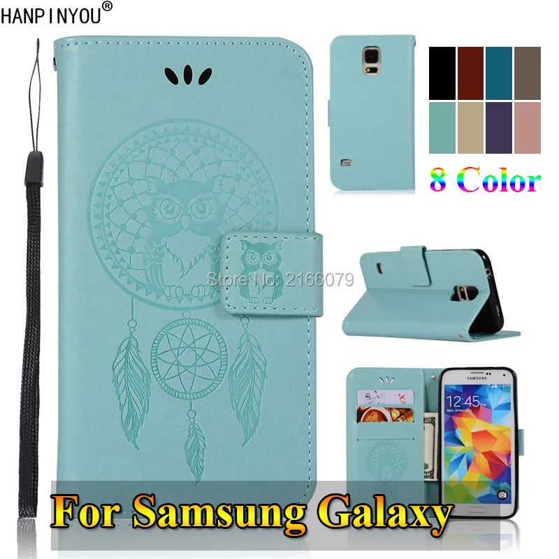 

For Samsung Galaxy S5 S6 S7 Edge S8 S9 Plus Note 5 8 9 3D Pattern Owl Luxury Flip PU Leather Case Card Insert Wallet Stand Cover