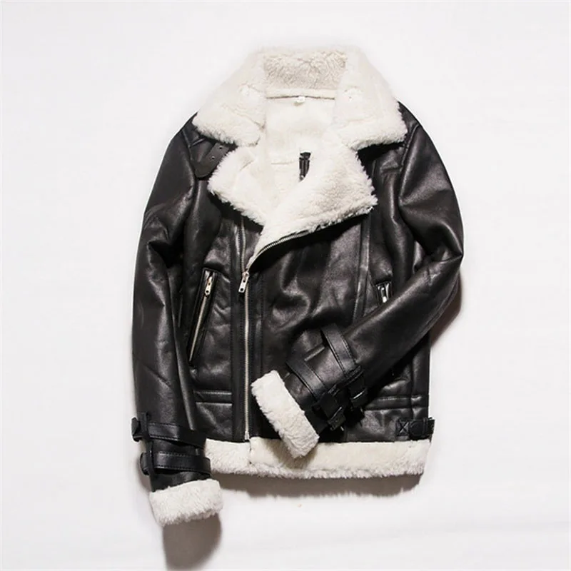 suede leather faux lamb leather lining black 01