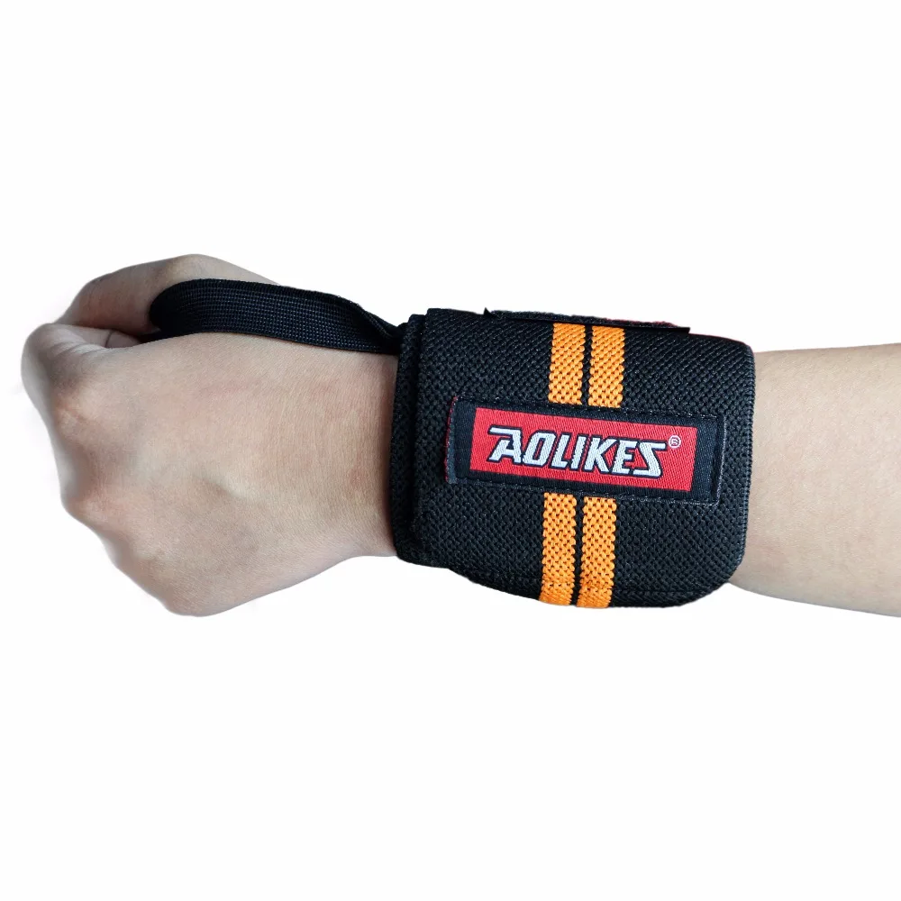 1 Pair Wrist Support Straps Wraps For Weight Lifting Fitness Gym Sport