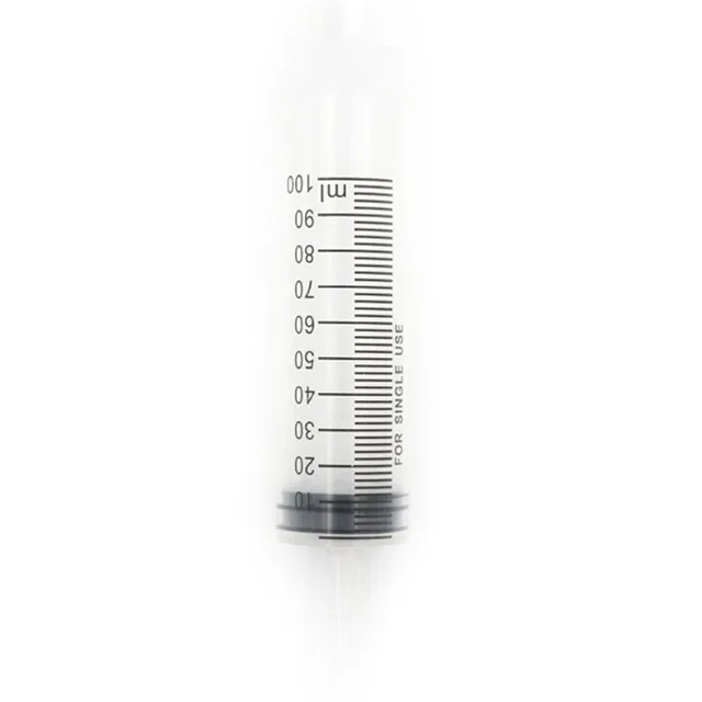Jeringa desechable de plástico para mascotas, alimentador grande de plástico  transparente para laboratorio hidropónico, cocina, 200 ml