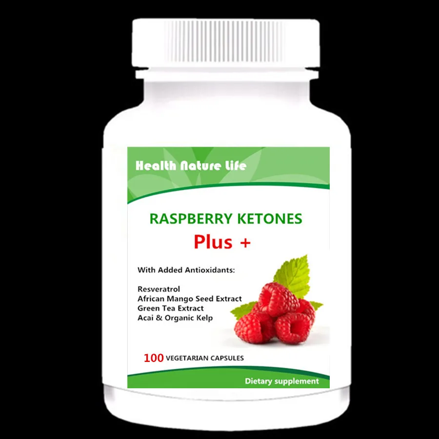 

Raspberry Ketones Plus+ Advanced Antioxidant Blend with Green Tea for Weight Loss, 100 count