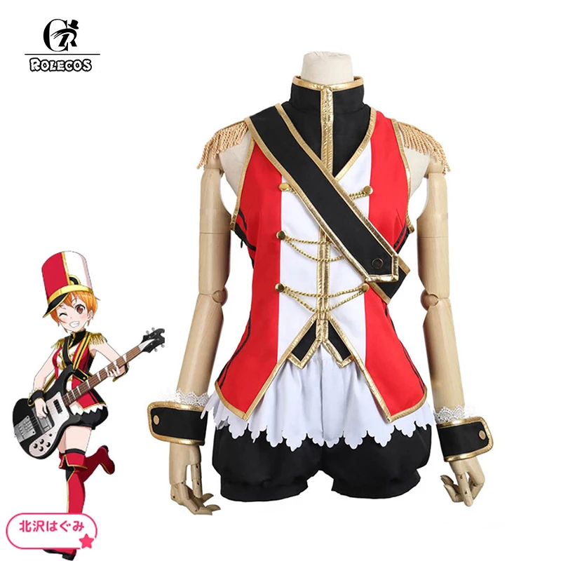 ROLECOS Anime BanG Dream! Cosplay Costumes Hello Happy World Kitazawa Hagumi Guitarist Black Shorts for Women |