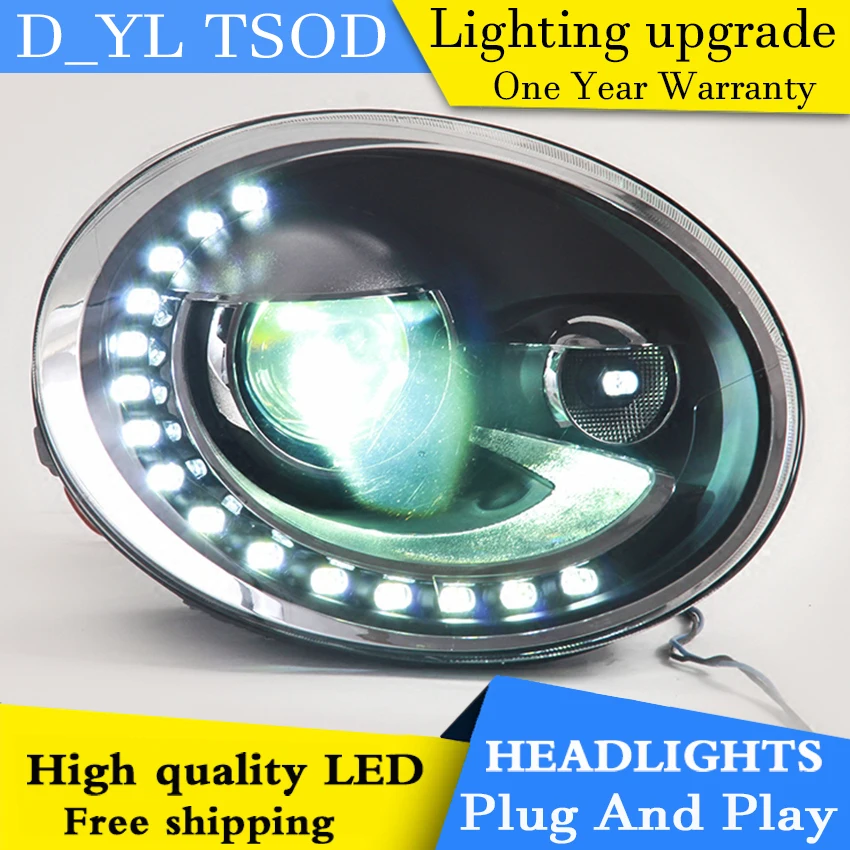 Car Styling LED Head Lamp for VW Beetle headlights 2013 2015 Beetle led