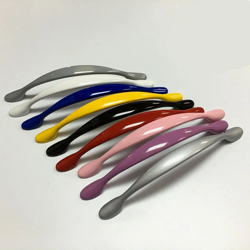 

Minimalist Style Pitch 96mm Colorful handle Rainbow grip/knob Drawer handle Children 's wardrobe wardrobe doors handle