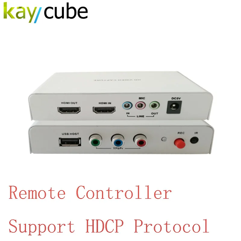 

REL011 HDMI Game Capture 1080P HD Video Capture with  Remote Controller, Support HDCP Protocol, YPBPR & HDMI Input