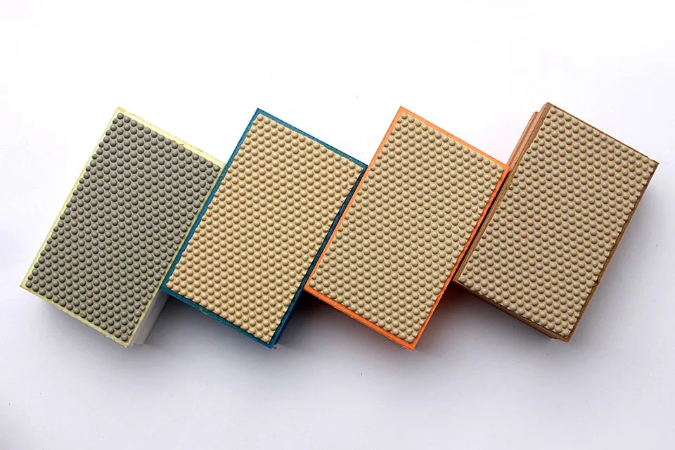 Hook and Loop Backed Diamond Hand Polishing Pad Strip 600 Grit