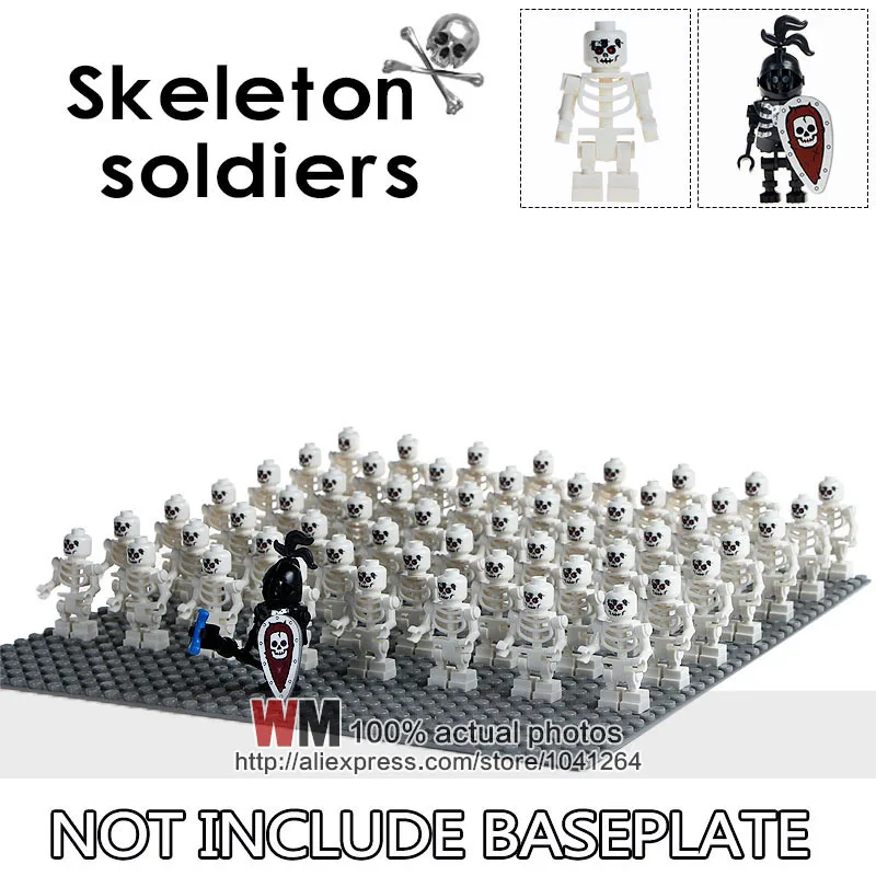 Aliexpress.com : Buy 57pcs/lot Skeleton Knights Army Medieval Castle
