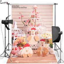 Happy Easter Vinyl Photography Background Backdrop For Newborn Doll New Fabric Flannel Backdrop For photo studio 204